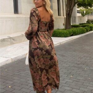 Autumn Floral Maxi Dress